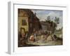 A Wedding Feast in the Courtyard of a Village Inn-Jan van Kessel the Elder-Framed Giclee Print