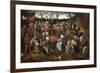 A Wedding Feast with Peasants Dancing-Pieter Bruegel the Elder-Framed Giclee Print