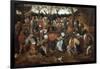 A Wedding Feast with Peasants Dancing-Pieter Bruegel the Elder-Framed Giclee Print