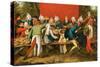 A Wedding Feast-Pieter Brueghel the Younger-Stretched Canvas