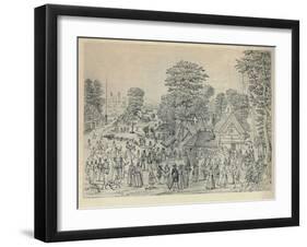 'A Wedding Festivity in Bermondsey, 1590', (1920)-Joris Hoefnagel-Framed Giclee Print