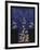 A Wedding Furisode of Midnight Blue Satin, Embroidered with Pine Trees in Couched Gilt Threads,…-null-Framed Giclee Print