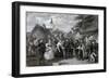 A Wedding in the Village-null-Framed Giclee Print