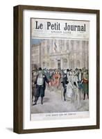 A Wedding on a Bicycle, France, 1897-Henri Meyer-Framed Giclee Print