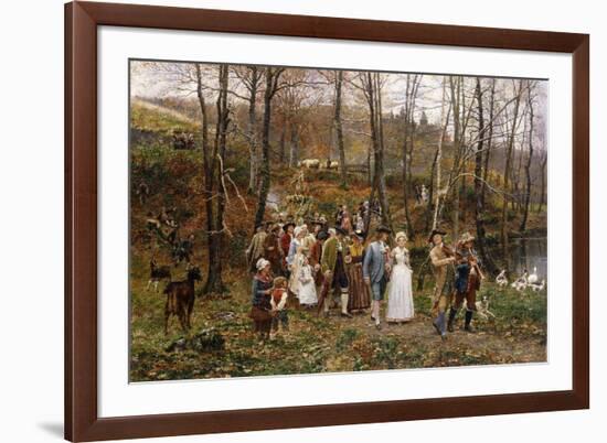 A Wedding Procession, 1879-Marie Francois Firmin-Girard-Framed Giclee Print