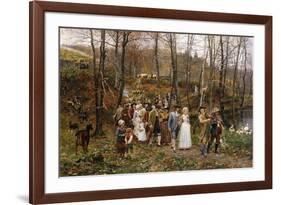 A Wedding Procession, 1879-Marie Francois Firmin-Girard-Framed Giclee Print