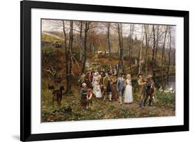 A Wedding Procession, 1879-Marie Francois Firmin-Girard-Framed Giclee Print