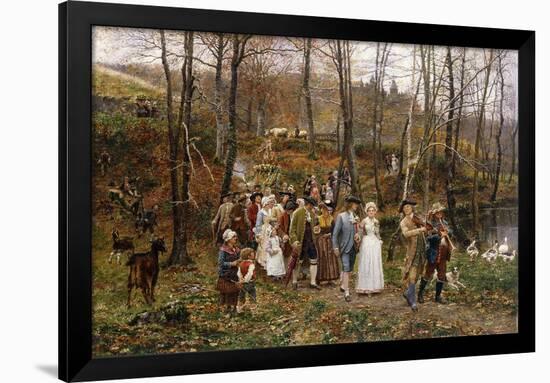 A Wedding Procession, 1879-Marie Francois Firmin-Girard-Framed Giclee Print