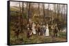 A Wedding Procession, 1879-Marie Francois Firmin-Girard-Framed Stretched Canvas