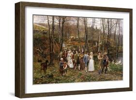 A Wedding Procession, 1879-Marie Francois Firmin-Girard-Framed Giclee Print