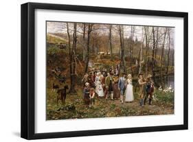 A Wedding Procession, 1879-Marie Francois Firmin-Girard-Framed Giclee Print