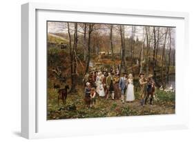 A Wedding Procession, 1879-Marie Francois Firmin-Girard-Framed Giclee Print