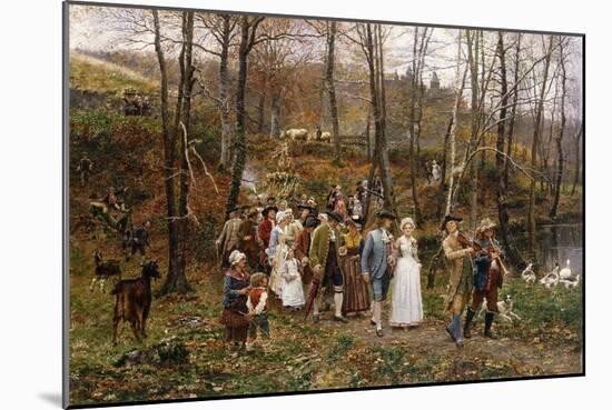 A Wedding Procession, 1879-Marie Francois Firmin-Girard-Mounted Giclee Print