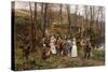 A Wedding Procession, 1879-Marie Francois Firmin-Girard-Stretched Canvas