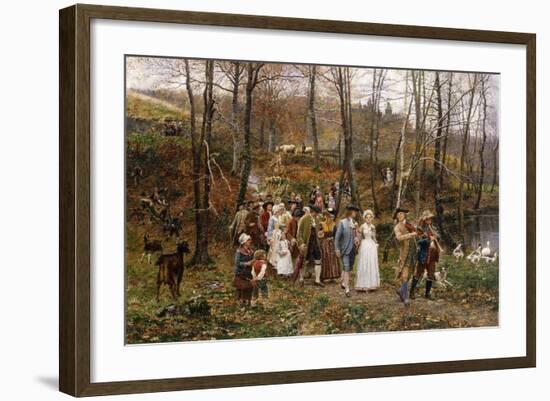 A Wedding Procession, 1879-Marie Francois Firmin-Girard-Framed Giclee Print