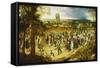 A Wedding Procession-Pieter Bruegel the Elder-Framed Stretched Canvas