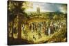 A Wedding Procession-Pieter Bruegel the Elder-Stretched Canvas