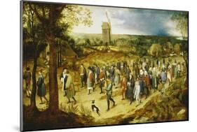 A Wedding Procession-Pieter Bruegel the Elder-Mounted Giclee Print