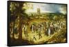 A Wedding Procession-Pieter Bruegel the Elder-Framed Stretched Canvas