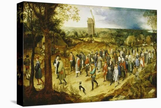A Wedding Procession-Pieter Bruegel the Elder-Stretched Canvas