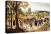 A Wedding Procession-Pieter Brueghel the Younger-Stretched Canvas