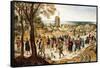 A Wedding Procession-Pieter Brueghel the Younger-Framed Stretched Canvas