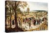 A Wedding Procession-Pieter Brueghel the Younger-Stretched Canvas