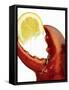 A Wedge of Lemon in a Lobster Claw-Peter Howard Smith-Framed Stretched Canvas