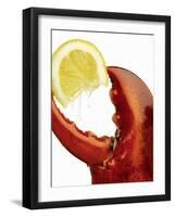 A Wedge of Lemon in a Lobster Claw-Peter Howard Smith-Framed Photographic Print