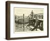 A Weir, with Fixed Bridge-null-Framed Giclee Print