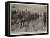 A Well-Aimed Boer Shell, an Incident in the Battle of Elands Laagte-Frank Craig-Framed Stretched Canvas