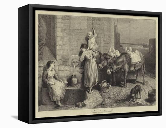A Well at Hastings-Myles Birket Foster-Framed Stretched Canvas