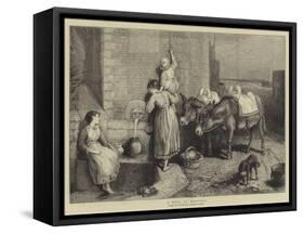 A Well at Hastings-Myles Birket Foster-Framed Stretched Canvas