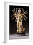 A Well-Cast Gilt-Bronze Figure of a Multi-Armed Bodhisattva, 17th/18th Century-null-Framed Giclee Print