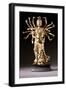 A Well-Cast Gilt-Bronze Figure of a Multi-Armed Bodhisattva, 17th/18th Century-null-Framed Giclee Print