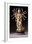 A Well-Cast Gilt-Bronze Figure of a Multi-Armed Bodhisattva, 17th/18th Century-null-Framed Giclee Print