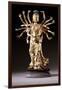 A Well-Cast Gilt-Bronze Figure of a Multi-Armed Bodhisattva, 17th/18th Century-null-Framed Giclee Print