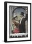 A Well-Dressed Couple Pictured Laughing-null-Framed Giclee Print