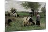 A Well-Guarded Cow-Edouard Debat-Ponsan-Mounted Giclee Print