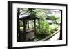 A Well in Back of the Temple, Japanese Garden-Ryuji Adachi-Framed Art Print