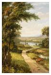 Lakeside Stroll-A^ Weller-Mounted Art Print