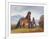 A Welsh Mountain Mare and Foal, 1854-John Frederick Herring I-Framed Giclee Print