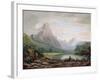 A Welsh Valley, 1819-John Varley-Framed Giclee Print