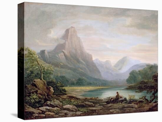 A Welsh Valley, 1819-John Varley-Stretched Canvas