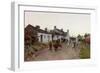 A Welsh Village - Evening-Peter Ghent-Framed Giclee Print