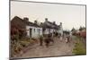 A Welsh Village - Evening-Peter Ghent-Mounted Giclee Print