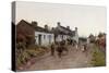 A Welsh Village - Evening-Peter Ghent-Stretched Canvas