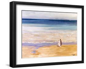 A West Wind-Sir John Lavery-Framed Art Print