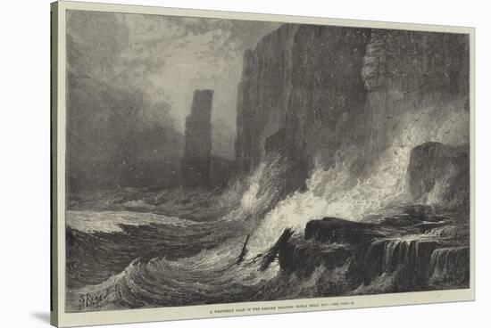 A Westerly Gale in the Orkney Islands, Roray Head, Hoy-Samuel Read-Stretched Canvas