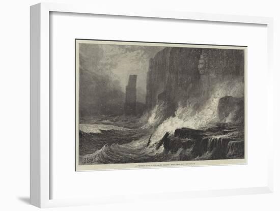 A Westerly Gale in the Orkney Islands, Roray Head, Hoy-Samuel Read-Framed Giclee Print